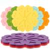 Silicone Bowl Plate Pads Non Slip Anti Scald Placemat Trivet Pot Holders Coaster Durable Desktop Protect Decorate Mats Set of 4