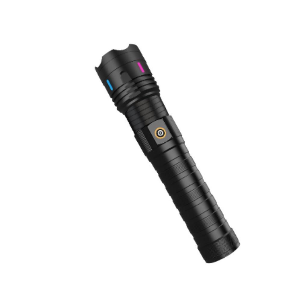 60 Вт Мощный фонарь с сильным светом Светодиодный фонарик высокой мощности Перезаряжаемый через USB Мощный тактический фонарь Сверхдальнобойный фонарь Для рыбалки на открытом воздухе