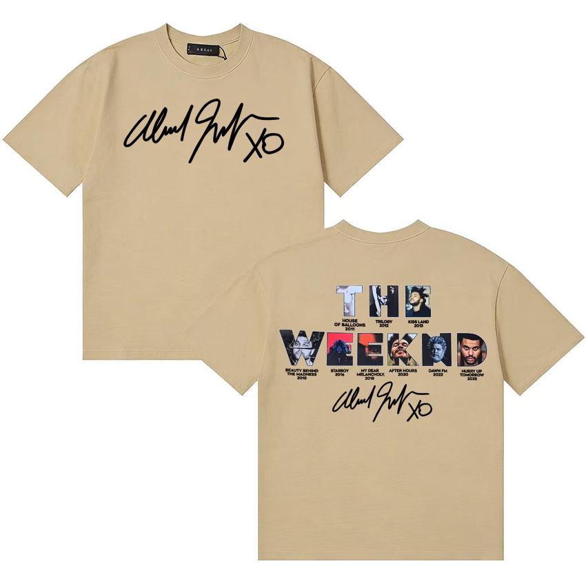 Streetwear Tops The Weeknd Hurry Up Tomorrow Album 2025 Tide T Shirt Unisexs Clothing Short Sleeve Tshirt Oversized Cozy Tshirts
