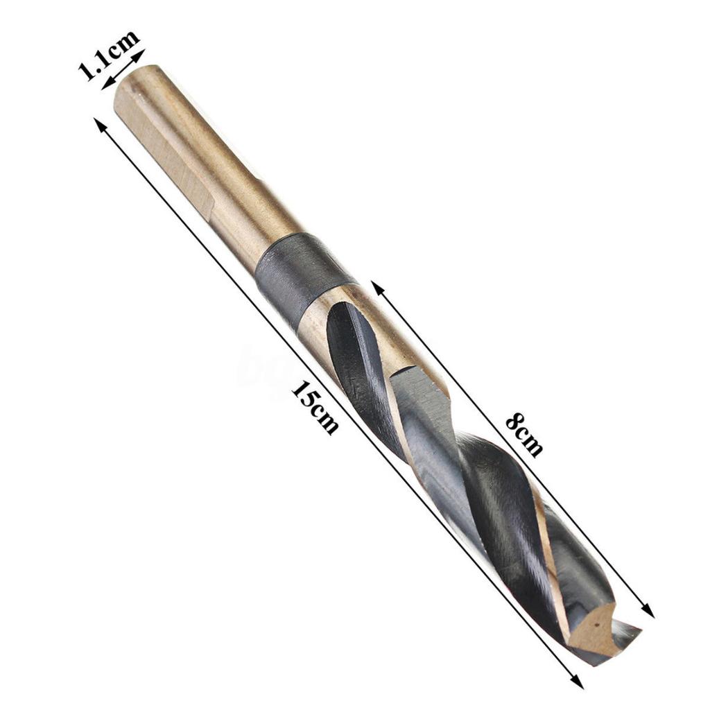 8Pcs Lathe Reduced Shank HSS Bench Twist Drill Bit Set CNC Metric 14-25.5mm