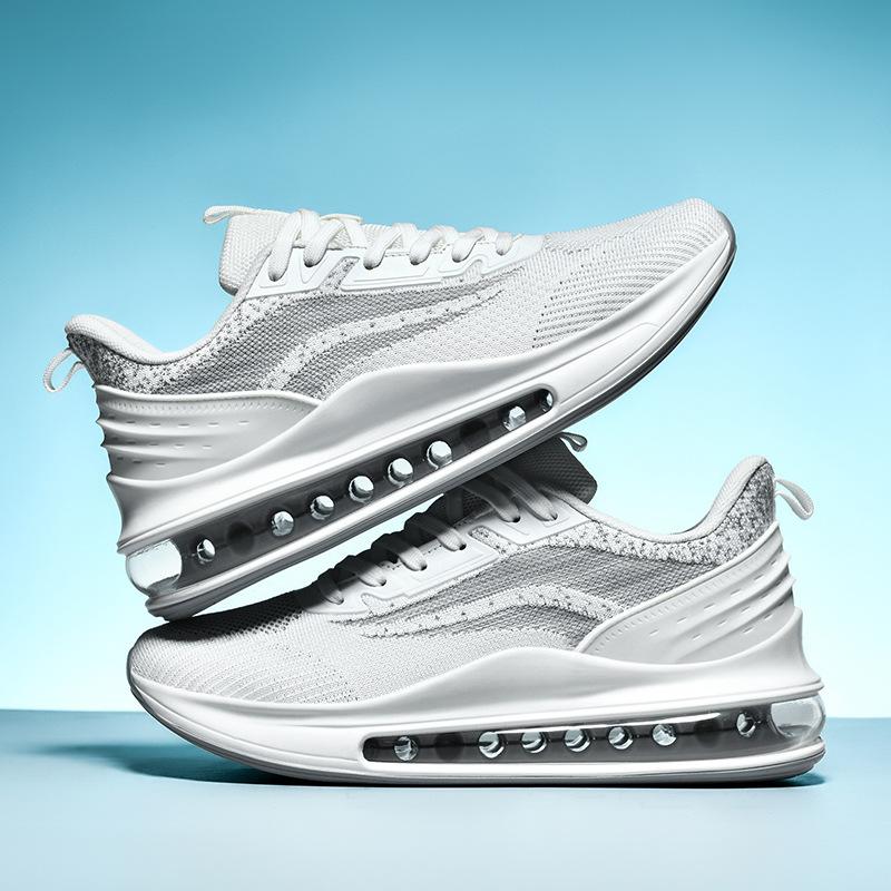 Extra Large Size Men's Shoes Spring 45 Teen White Sneakers Men's 47 High School Student Air Cushion Running Shoes Size 48