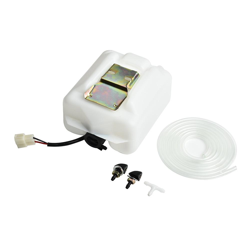 2-контактный автомобильный бачок омывателя лобового стекла, бутылка для воды, бак с 12 В насосом, шлангом, универсальные сменные аксессуары