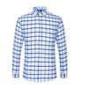 Cotton Oxford Shirt Plus Size S~7XL Casual Business Men Plaid Shirts Checkered Design Regular Fit Long Sleeve with Front Pocket Man's Blouses