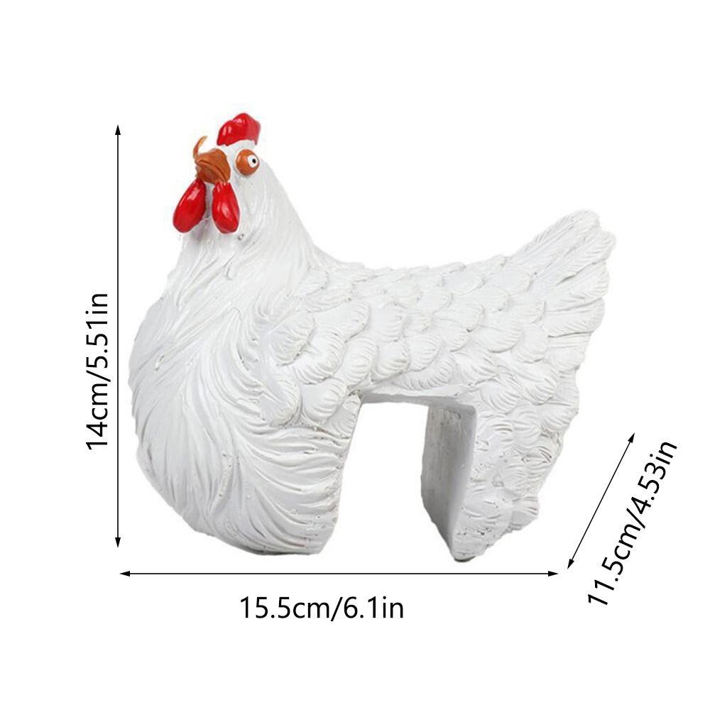 Разноцветные мультяшные фигурки цыплят Статуэтка цыпленка для поделок Креативное украшение-забор Для дома и улицы