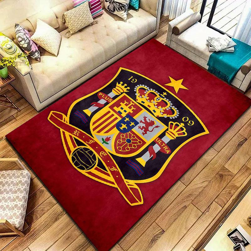 Spain National Football Team Carpet Rug for Living Room Bedroom Home Sofa Decoration,Kids play Non-slip Floor Mat