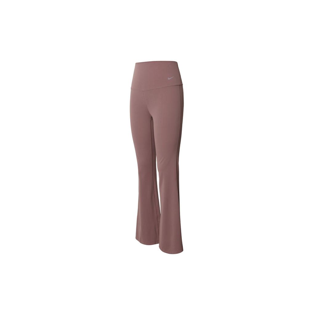 Nike Zenvy Air Series Solid High-Waisted Quick-Dry Flared Leggings Women Leggings Smoky-Pink FV7922-208