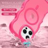Luxury Wavy Frame translucent Magnetic Wireless Charge Shockproof Case For 16E 16 15 14 13 12 Pro Max Plus Cover