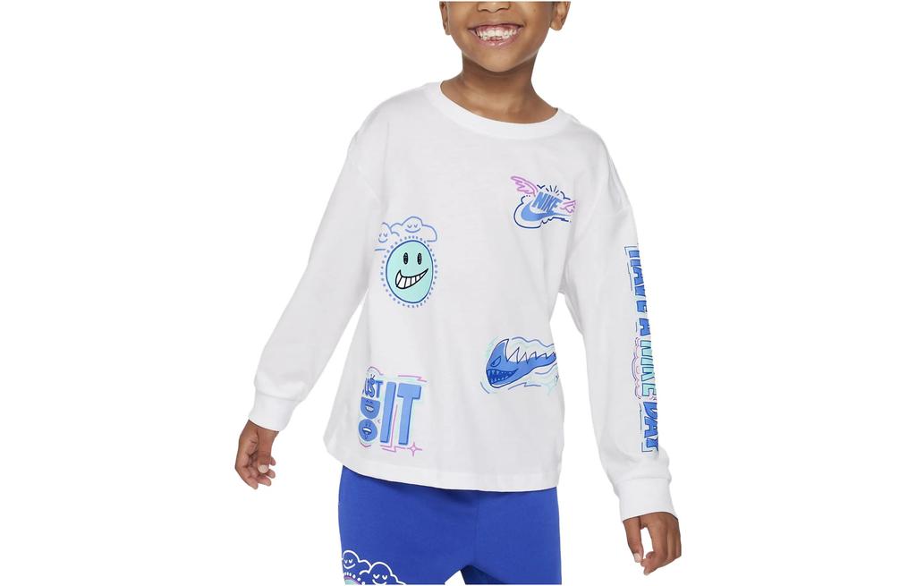 Nike Kids T Shirts Crew Neck Moderate FV2705-100
