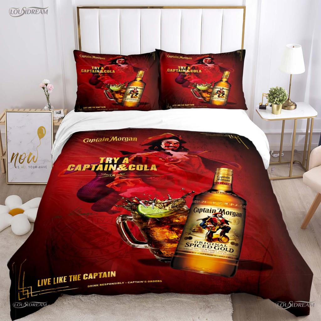 Captain morgan Casal Всесезонный пододеяльник Одеяло Постельное белье Мягкий пододеяльник и наволочки Для мальчика Односпальный/Двуспальный/Королевский/Кинг