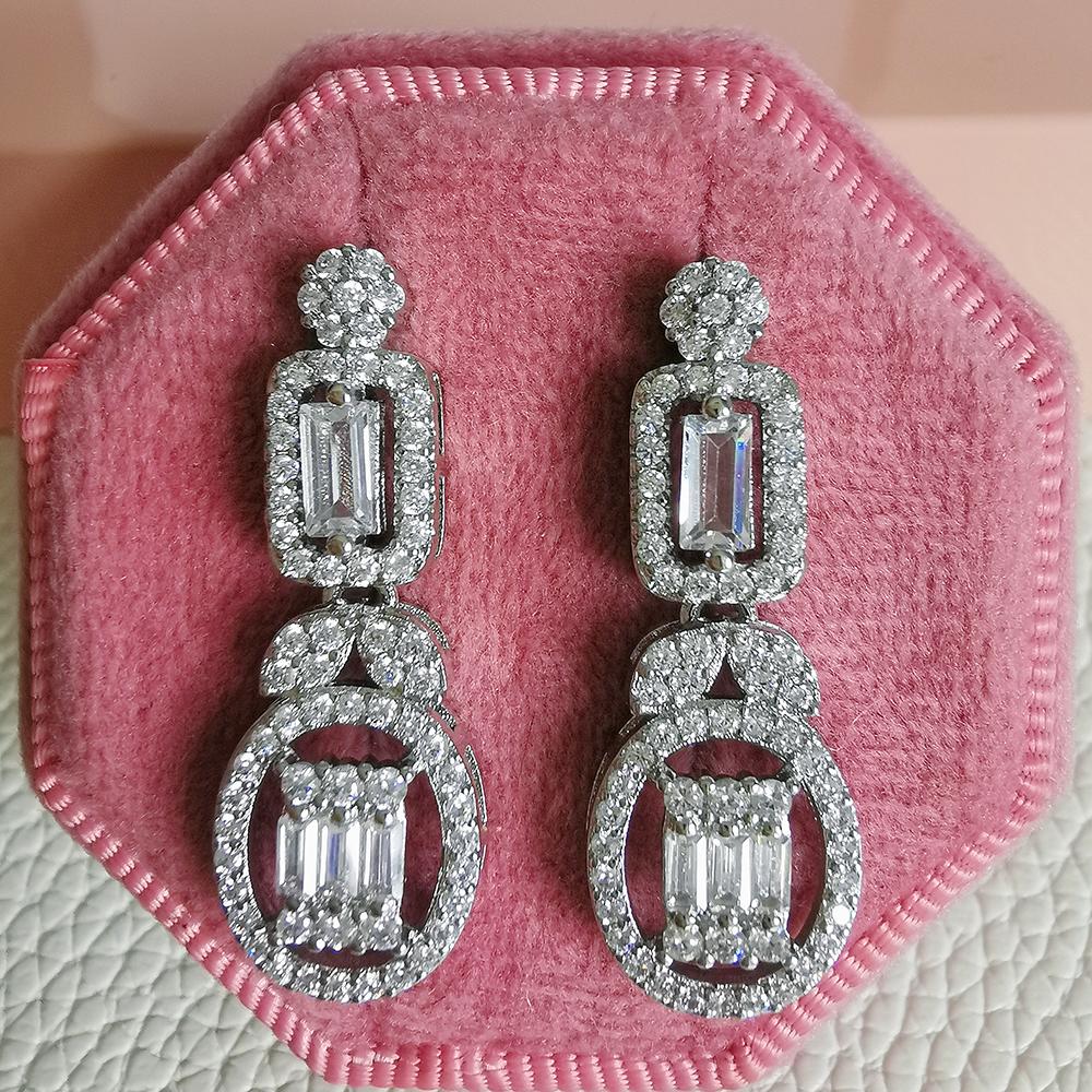 2026 New Trendy silver color Women Earrings Party Gift Jewelry Bulk Sell Christmas E016