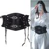 Gothic Waist Belt Gothic Elastic Lace Belt Cummerbunds Belts Pu Leather Corset Waist Belt For Clubbing Night Outs Shirt Dress