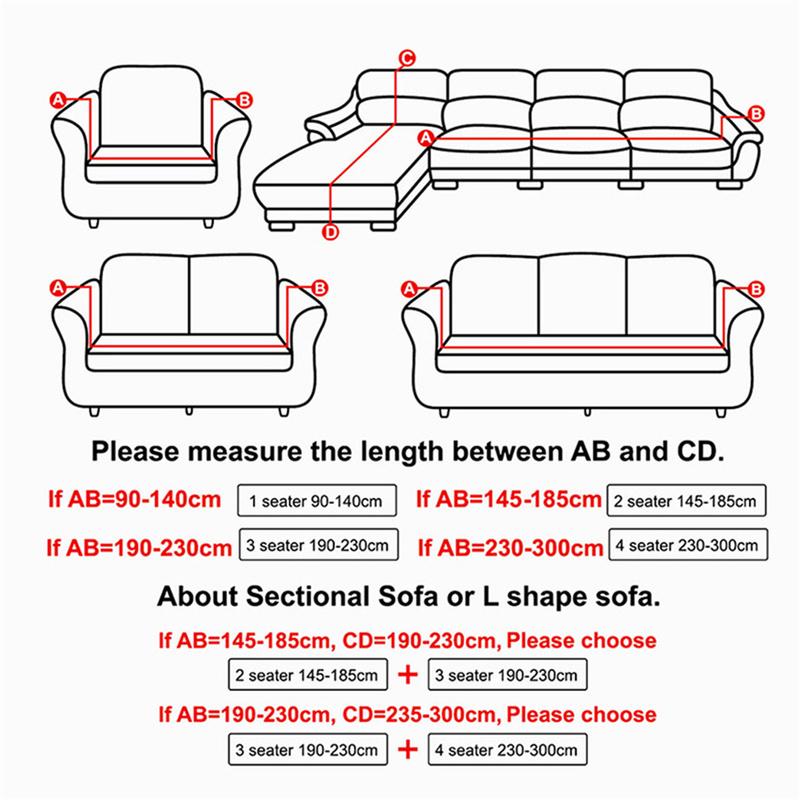 Sofa Seam Sofa Non-slip Cover Throw Pet Protective Cover Waterproof Furniture Sofa