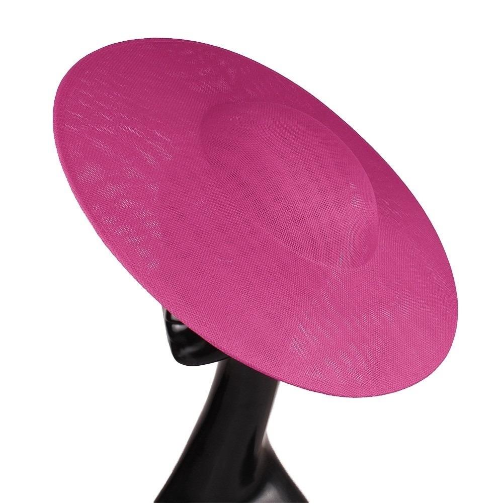 Solid Color Mesh Hat Wide Brim Masquerade Top Hat Fashion Vintage Fascinator Hat  Girl