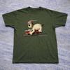 Wallace Gromit Militarry Green Cotton TShirt