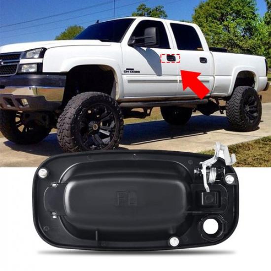 Передняя Левая Наружная Ручка Двери Водителя Черная Для 99-06 Silverado GM1310129