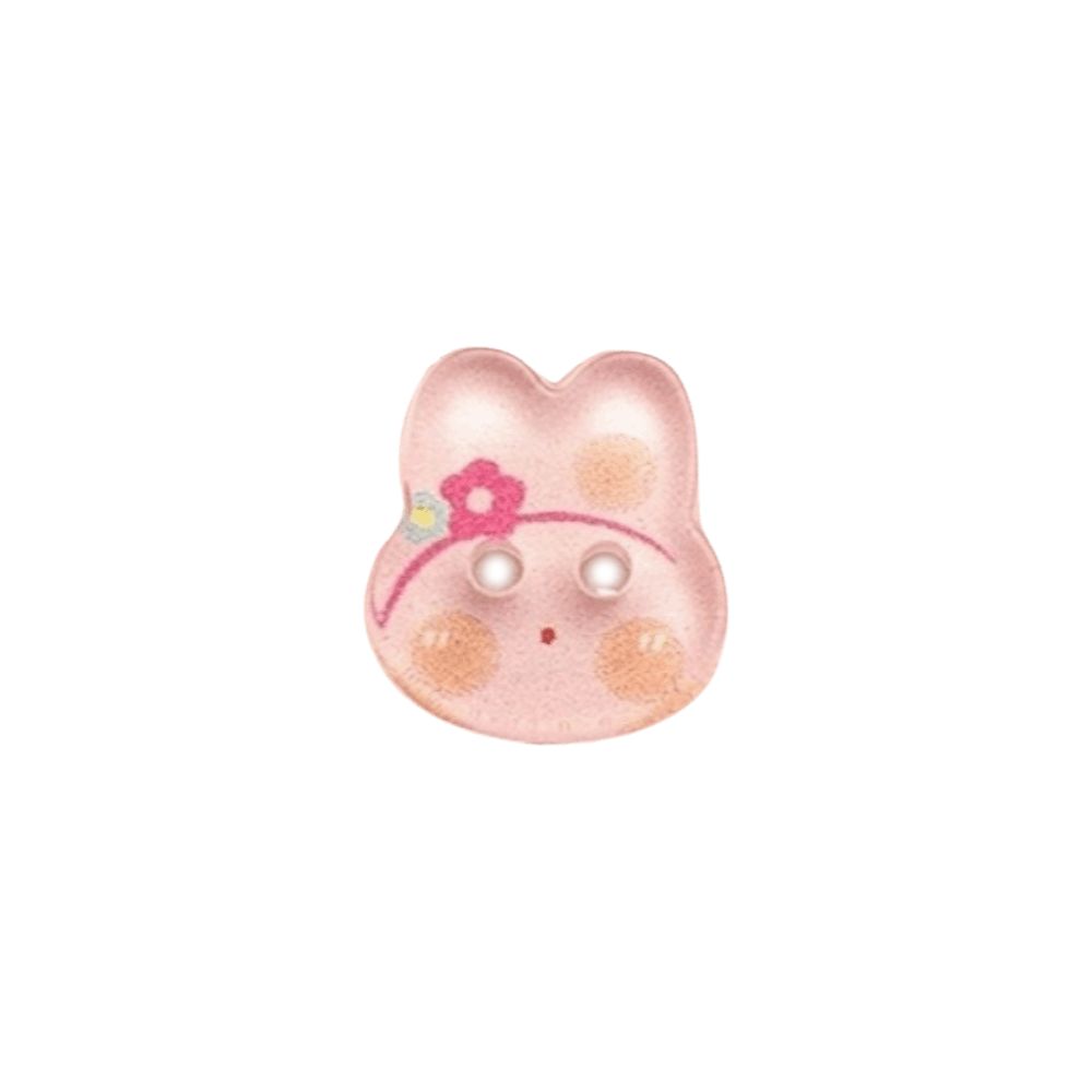 30pcs Transparent Cute Rabbit Button Acrylic Clothing Sewing Buttons Clothing Decoration