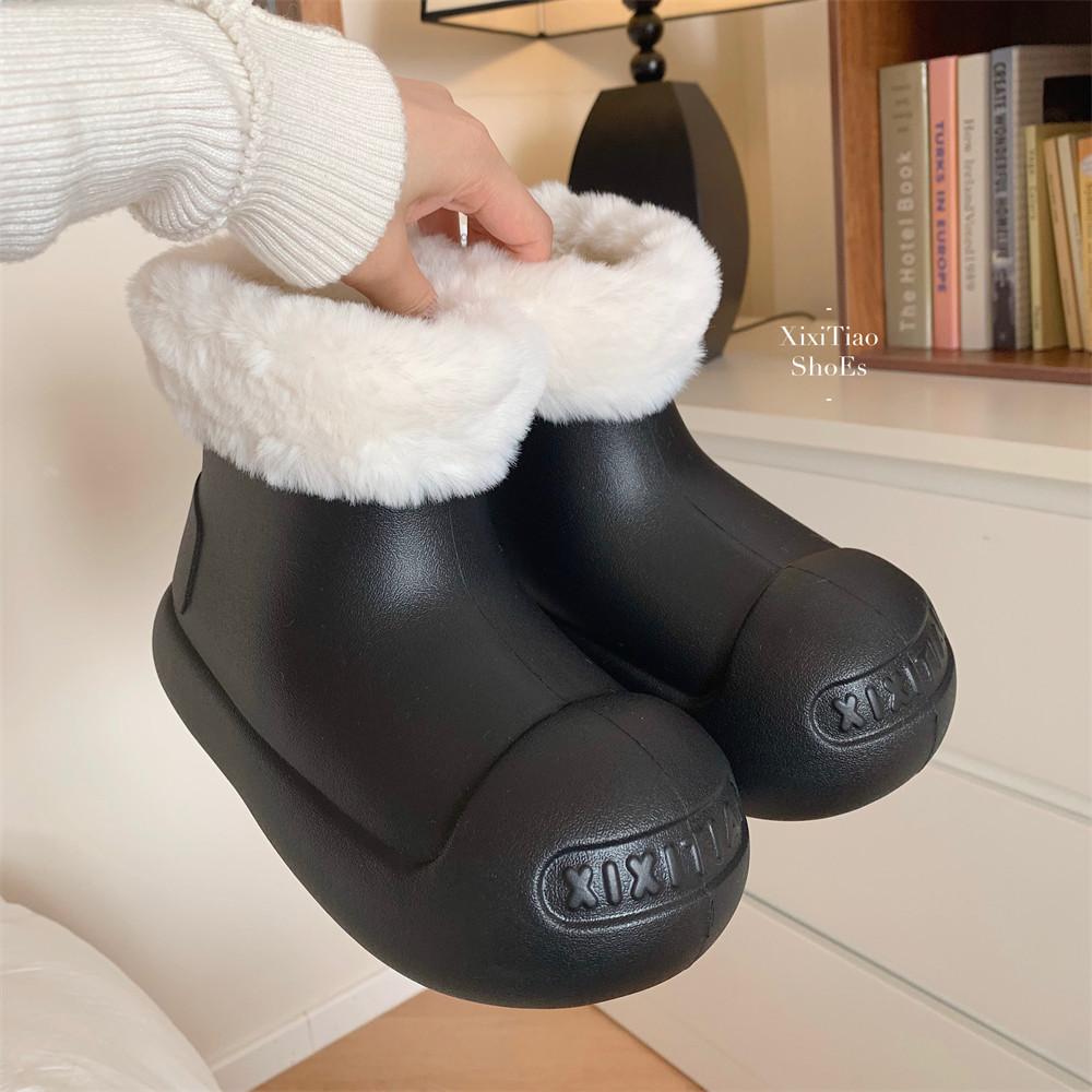 Модные красочные ботильоны Ugg на платформе из ЭВА для женщин, зимние ботинки из густого меха, 2025 новинка, хлопковые мягкие повседневные угги, оригинальная женская водонепроницаемая обувь