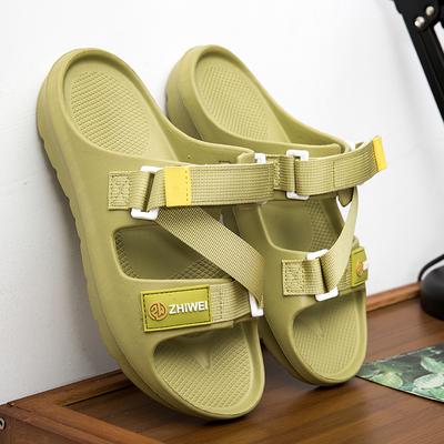 Повседневные нескользящие тапочки EVA с открытым носком для пляжа, душа, весны и лета, повседневная обувь с инновационным дизайном