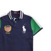 Polo Ralph Lauren Колорблок Вышитое Лого Большой Пони Футболка-поло с коротким рукавом Мужские Футболки-поло Темно-синий 710800516-001
