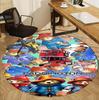 Paddington Bear Pattern Round Rug, Indoor/Outdoor Mat, for Picnic, Gameroom, Bedroom, Office, Living Room, Home Decor Carpet, Birthday Gift