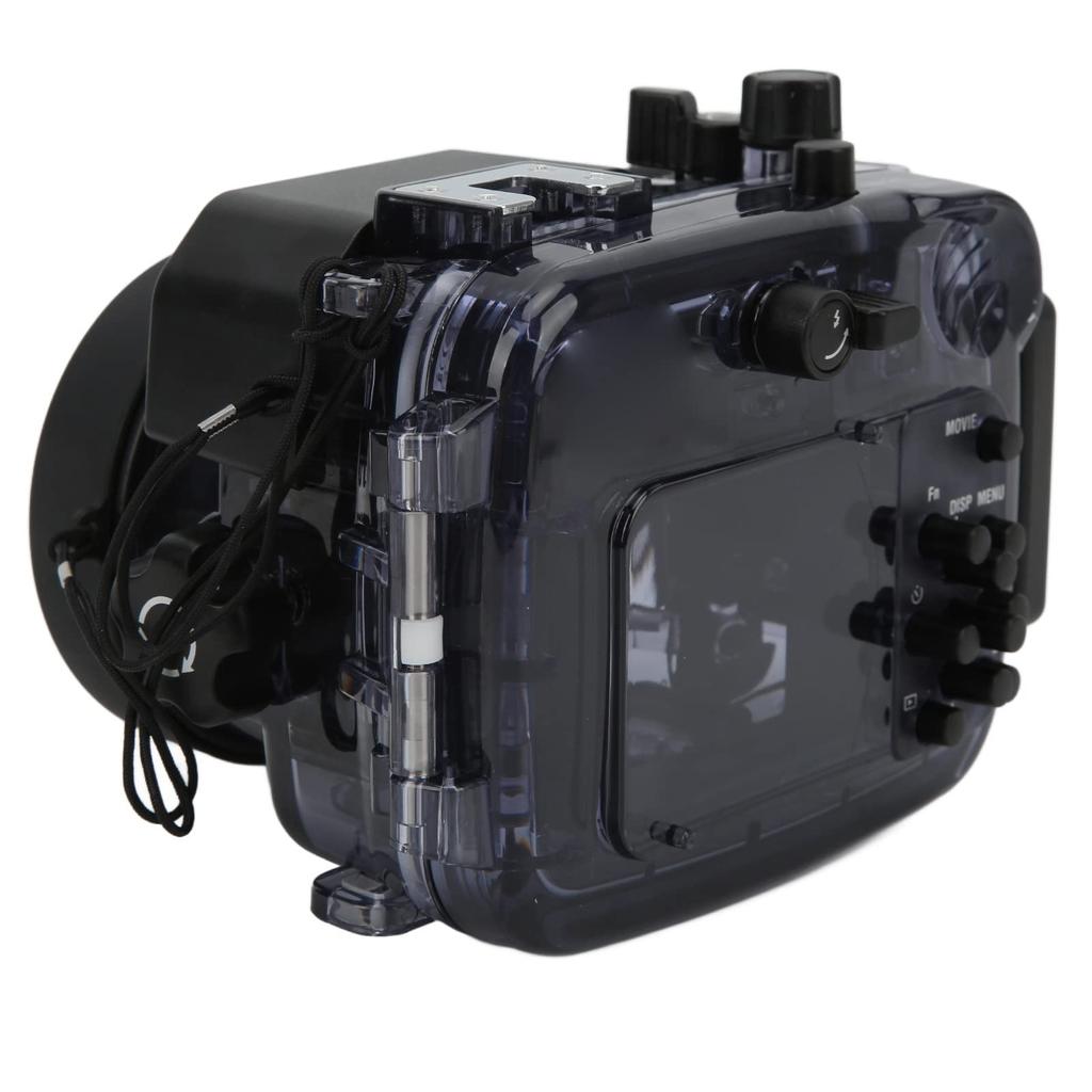 Underwater Waterproof Housing Case Cold Shoe Mount Design Camera Diving Protector for Sony RX100 RX100 II RX100 III RX100V Camera 60m/65.6yd