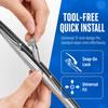 2PCS Stainless Steel Windshield Wiper Blades 12in Wiper Blades Car Wiper Blades  Daily Driving Use