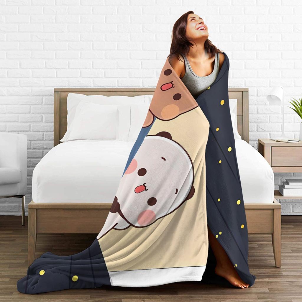 Bubu Dudu Blankets Super Soft Graphic Plush Throw Blanket For Kids Adult Home Decor Flannel Bedspread Bed Cover