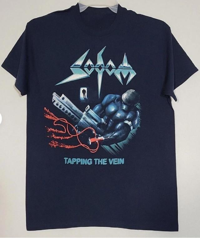 Футболка Sodom Tapping The Vein Tour 1992, черная, все размеры, унисекс.