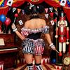 Halloween Circus Costume Sexy Jumpsuit Clown Tamer Cosplay Set Women Stage Party