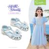 Snafei Sparkling Shoes | Girls' Sandals Elsa Princess Crystal Shoes Children's Small High Heels 2026 Summer New Collection