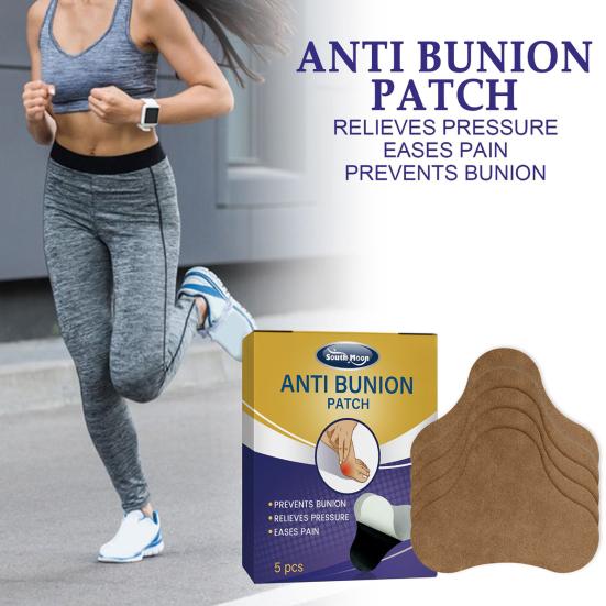 Пластырь для ухода за ногами, 5 шт./кор., эффективный, надежный, не раздражающий, безопасный, тонкая работа, снимает отек, нетканый материал, пластырь для ног против бурсита для дома