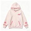 Womens Vintage Striped Snowflake Embroidered Hoodie Fall Loose Casual Top