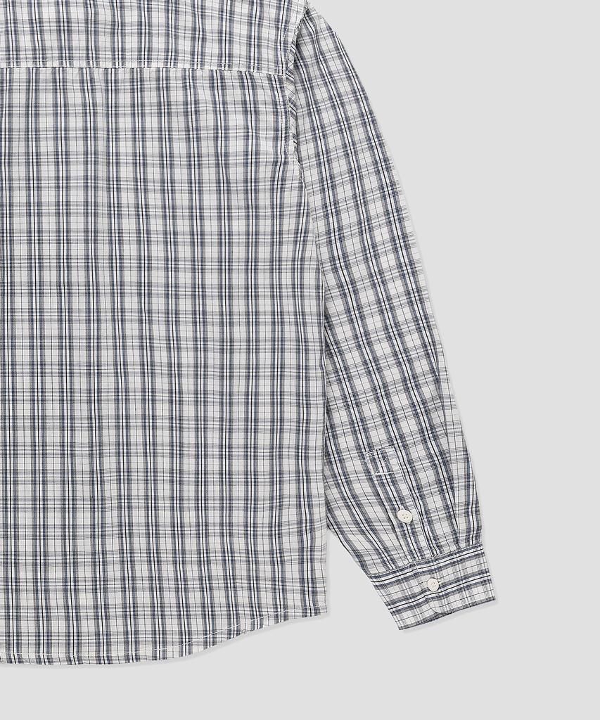 DICKIES Wellsville Poplin Check Shirt Egret