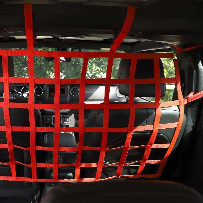Изолирующая сетка на заднее сиденье, чехол-органайзер для багажника для Jeep Wrangler JK JL JT 2007-2023, автомобильные аксессуары 