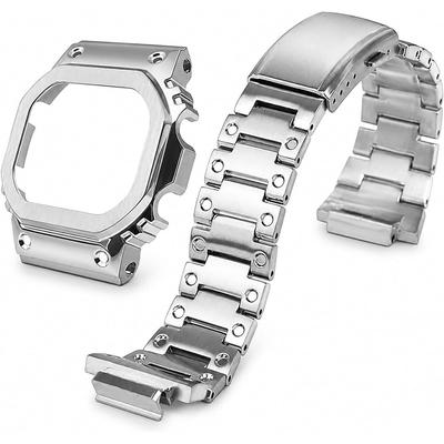 DW5600 GWM5610 Запасной набор Корпус Ремешок 316 Нержавеющая Сталь Совместимый с Casio Металлическая Крышка Металлическ...