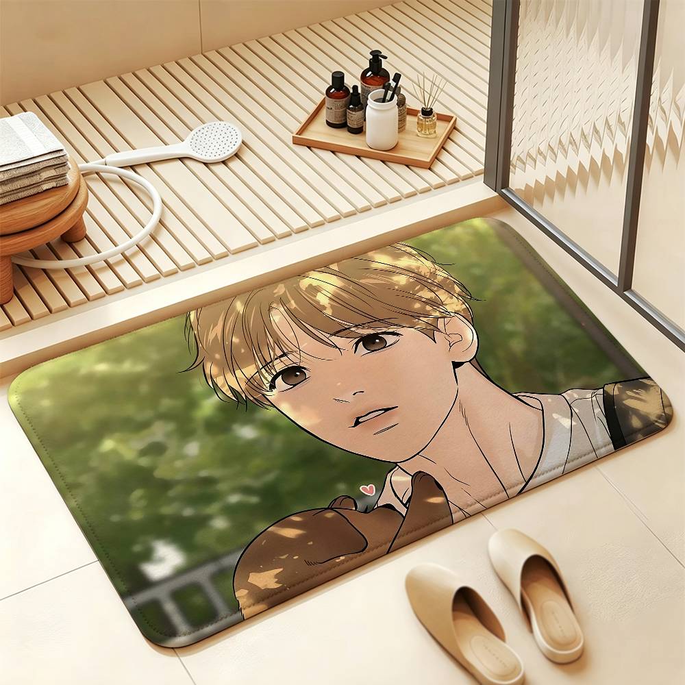 Manhwa Jinx J-Joo Jaekyung Kim Dan Soft Comfortable Short Plush Rug Carpet mat Anti‑Slip Floor Mat Machine Washable Home Decor