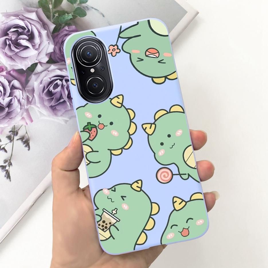 For Huawei Nova 9 SE Case Cute Dinosaur Cartoon Back Cover Soft Silicone Phone Case For Huawei Nova 9 Pro Nova9 SE Fundas Bumper