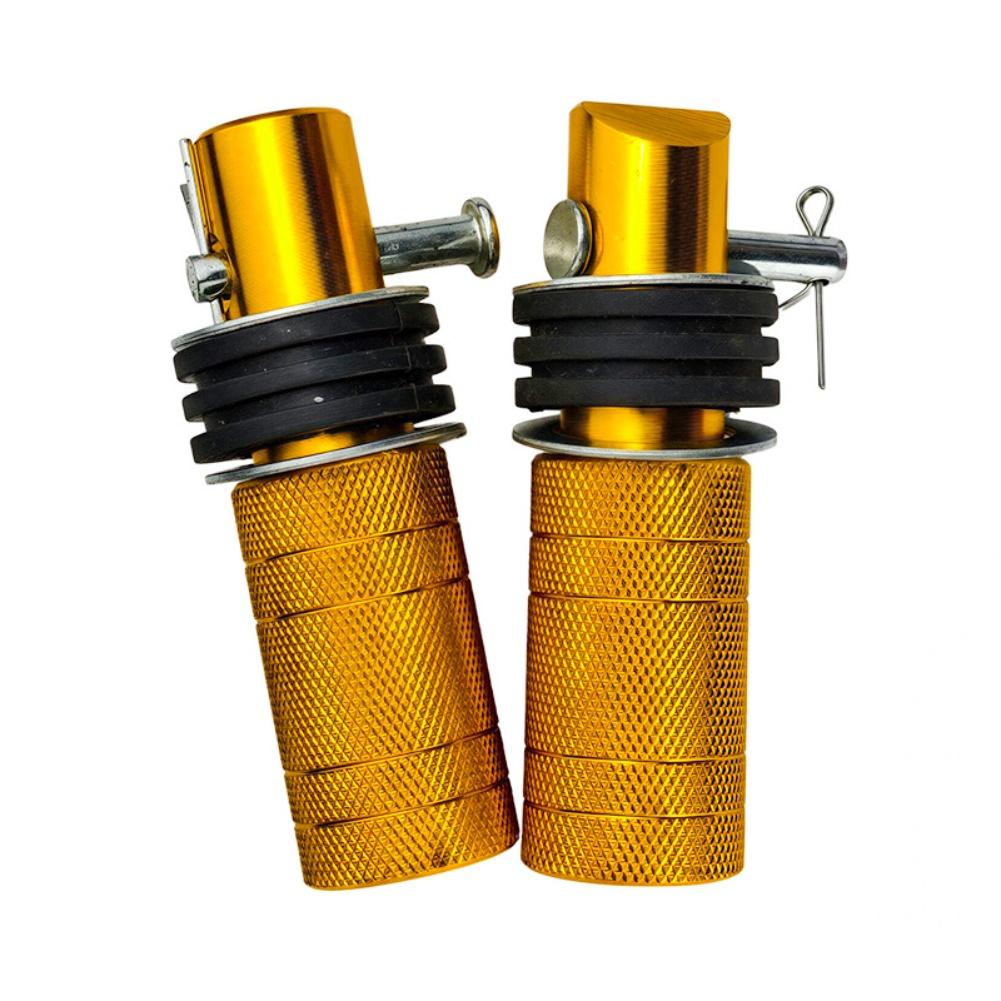 For Motorcycle Riding Aluminum Alloy Footrest Knurled Footrests Non-slip Footrests Direct Mount Easy Installation