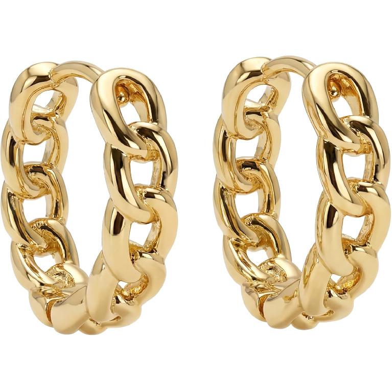 Cubic Zirconia Huggie Earrings 14k Gold Plated Tiny Earrings Small Huggie Hoop Earrings Simple Lightweight Hoops Gift for Women