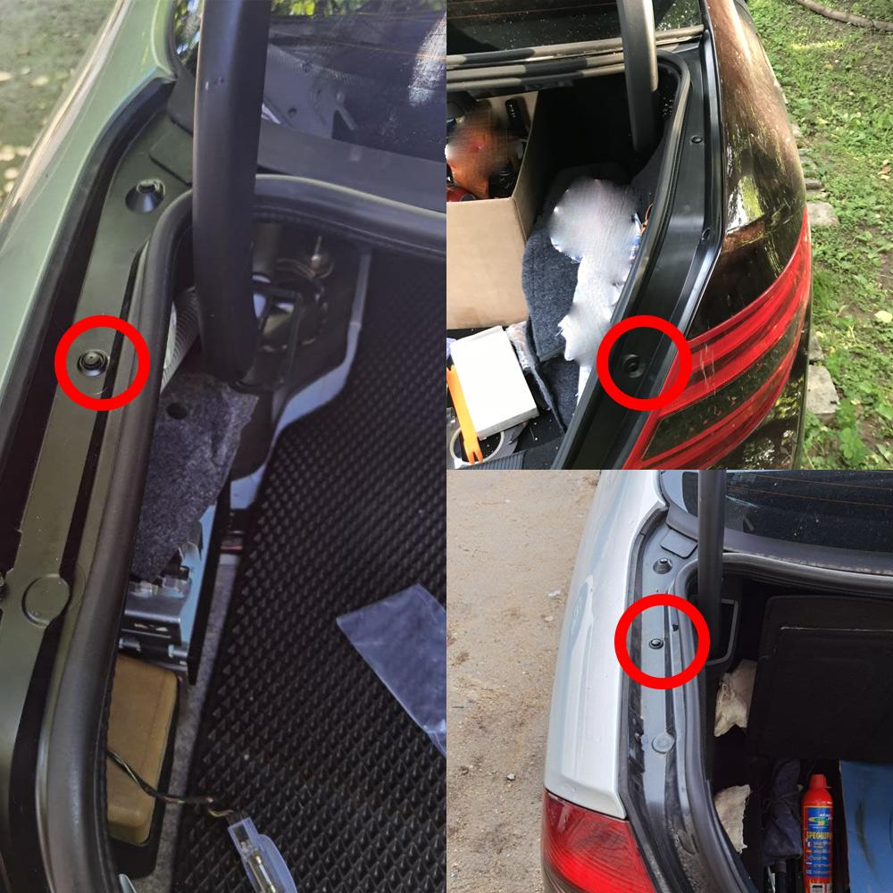 10x клипс для обивки багажника автомобиля, заклепка для панели отделки багажника для Mercedes-Benz C-класса W204 2007 2008 2009 2010 2011 2012 2013 2014