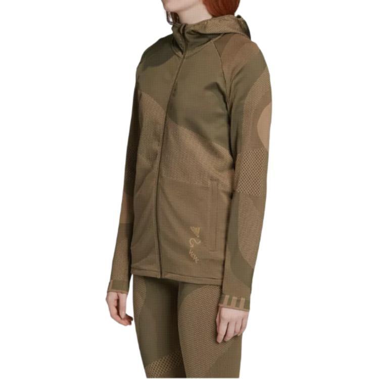 (WMNS) adidas x WOOD WOOD Crossover Casual Sports Hooded Jacket Gray Green Women's FL2844