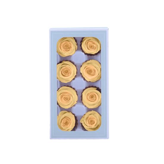 Yousheng 8 шт. консервированная роза красота неувядающая реалистичная вечная цветочная композиция подарок для украшения домашней вечеринки