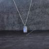 Natural Moonstone necklace Rainbow moonstone necklace for her Healing crystal handmade necklace Sterling silver necklace Bridesmaid gift