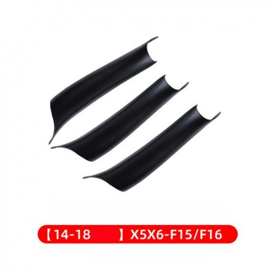 3pcs ABS Carbon Fiber/Black/Beige Car Inner Door Handle Cover For BMW X5 F15 F16