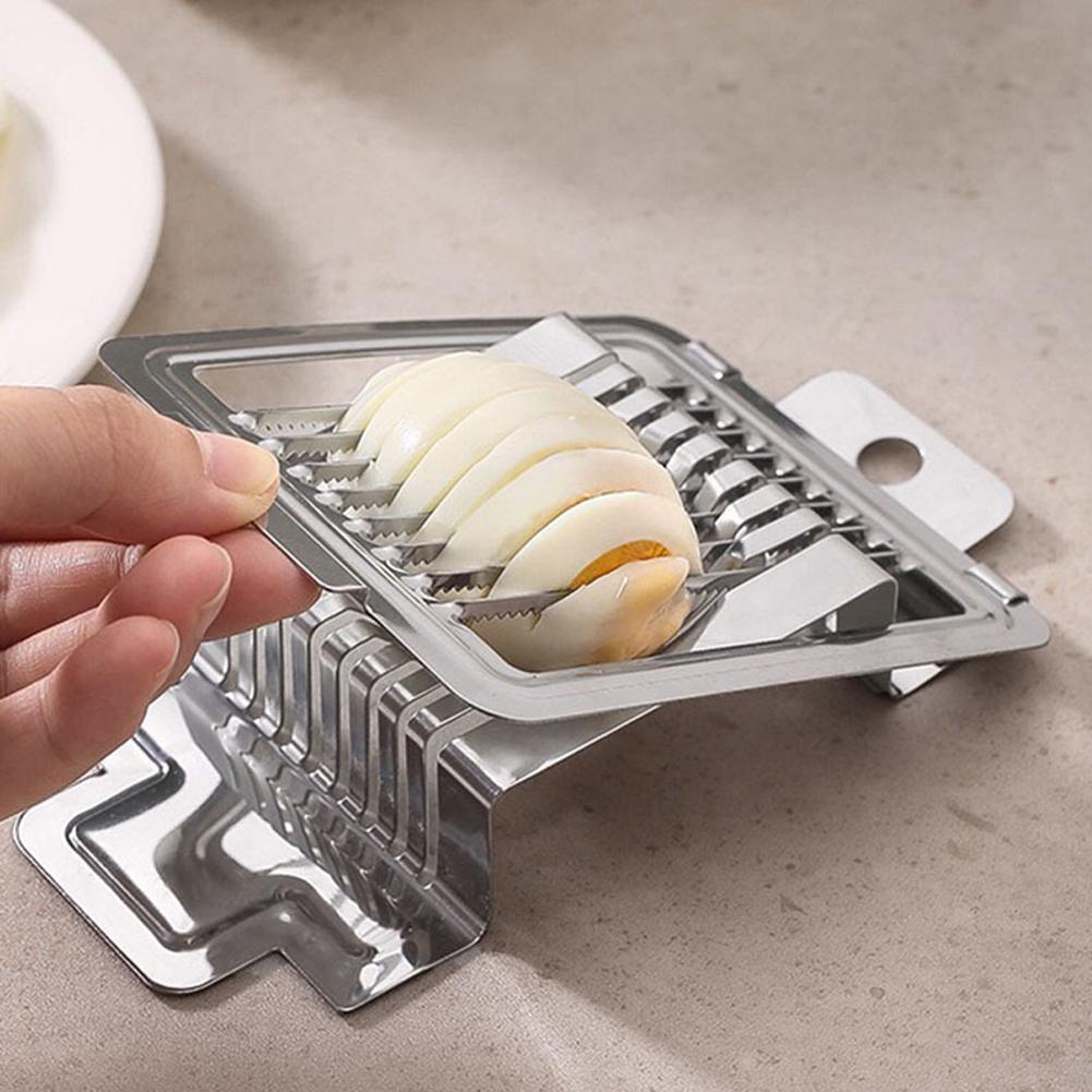 Яйцерезка стальная вареная яйцерезка многофункциональная кухонная резательная машина для фруктов кухонный гаджет D1Y9