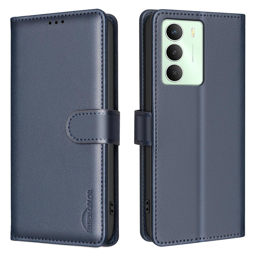 BINFEN COLOR BF32 Кожаный чехол-кошелек с RFID-блокировкой для Realme 14x 5G