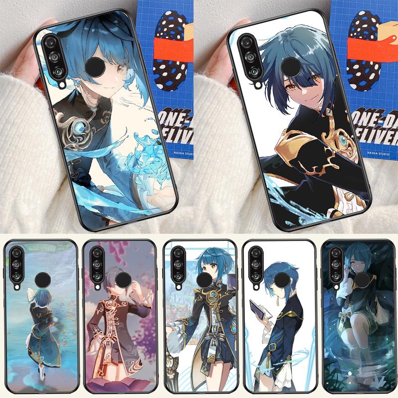 Чехол Genshin Impact Син Цю для Huawei P60 Pro P30 P40 Lite Nova Y61 Y91 Y90 Y70 Y60 Y72 12s 12i 11i 7i 8i 9 10 SE