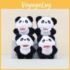 Colorful Panda Plush Keychain Cute Cartoon Design Perfect For Handbags And Gifts