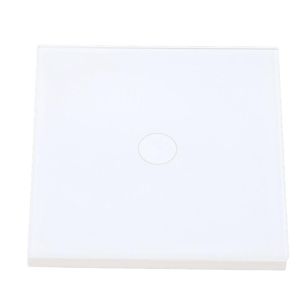 Настенный сенсорный выключатель света, огнестойкая чувствительная панель из закаленного стекла с индикатором