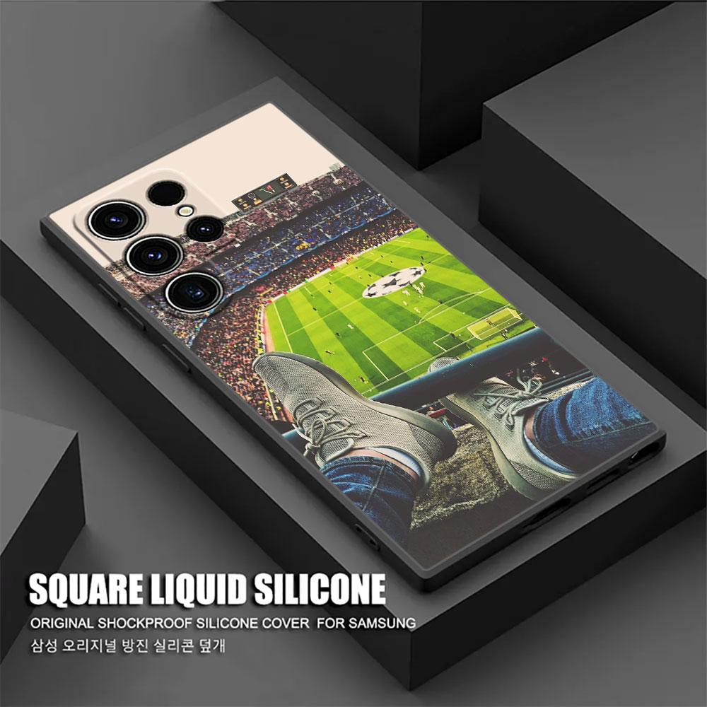 Футбольный Мяч Огонь Un Rayo Мячи Чехол S26Ultra Для Samsung Galaxy S26 S25 S24 S23 S20 S21 FE S22 Ultra Plus 5G Мягкий Чехол